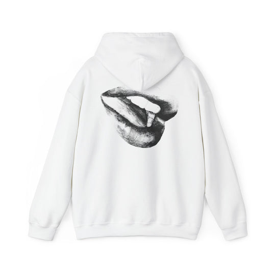Chic Graphic Hoodie with Lip Design, Unisex Sweatshirt, Perfect for Casual Wear, Gift for Friends, Cozy Fashion Statement