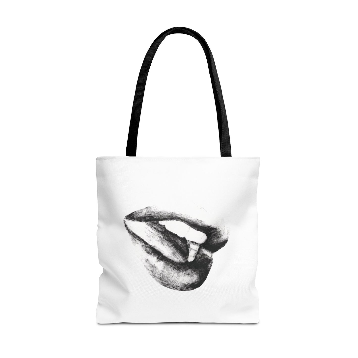 Lips Tote Bag - Pencil Drawing