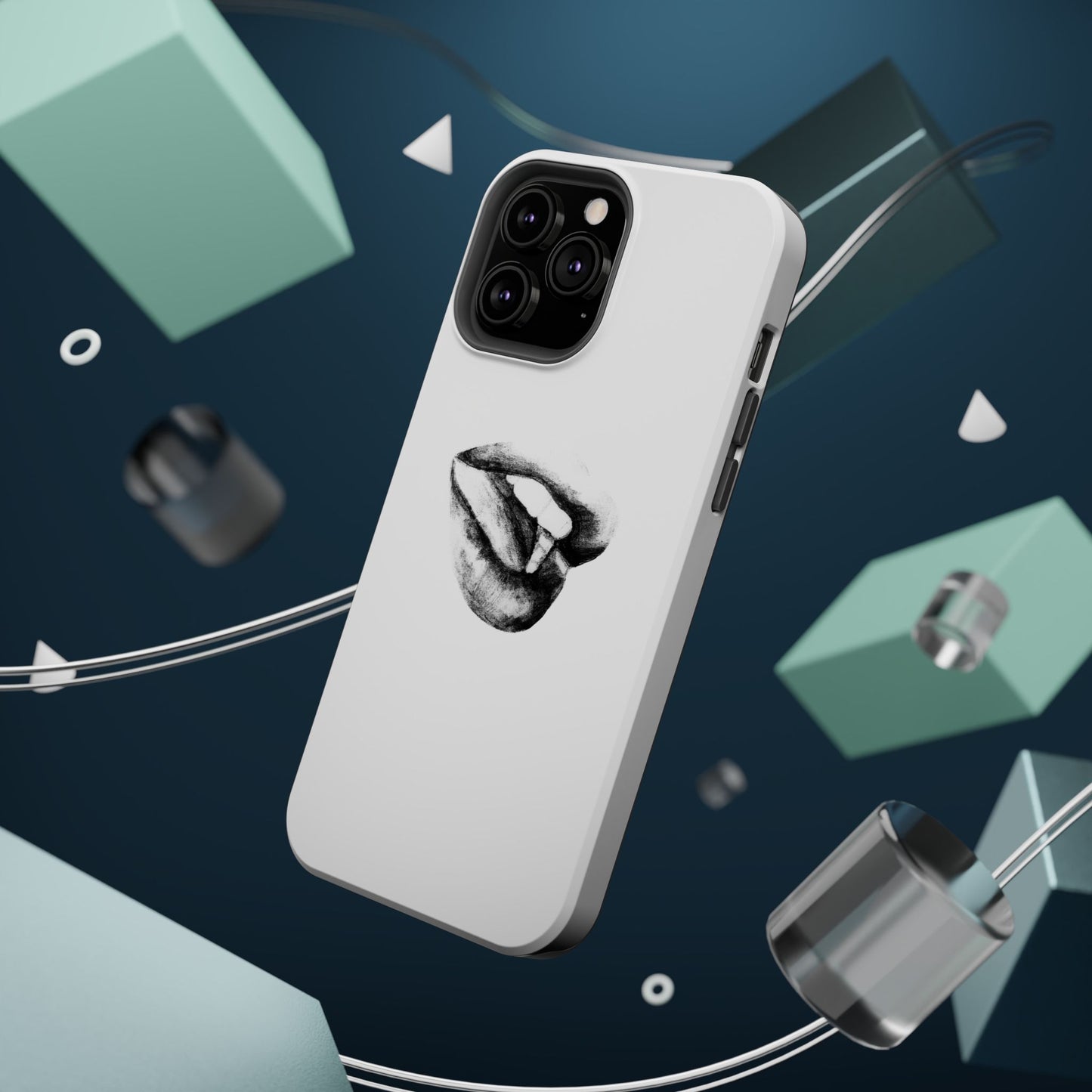 Phone Cases - Lush Lips Pencil Drawing