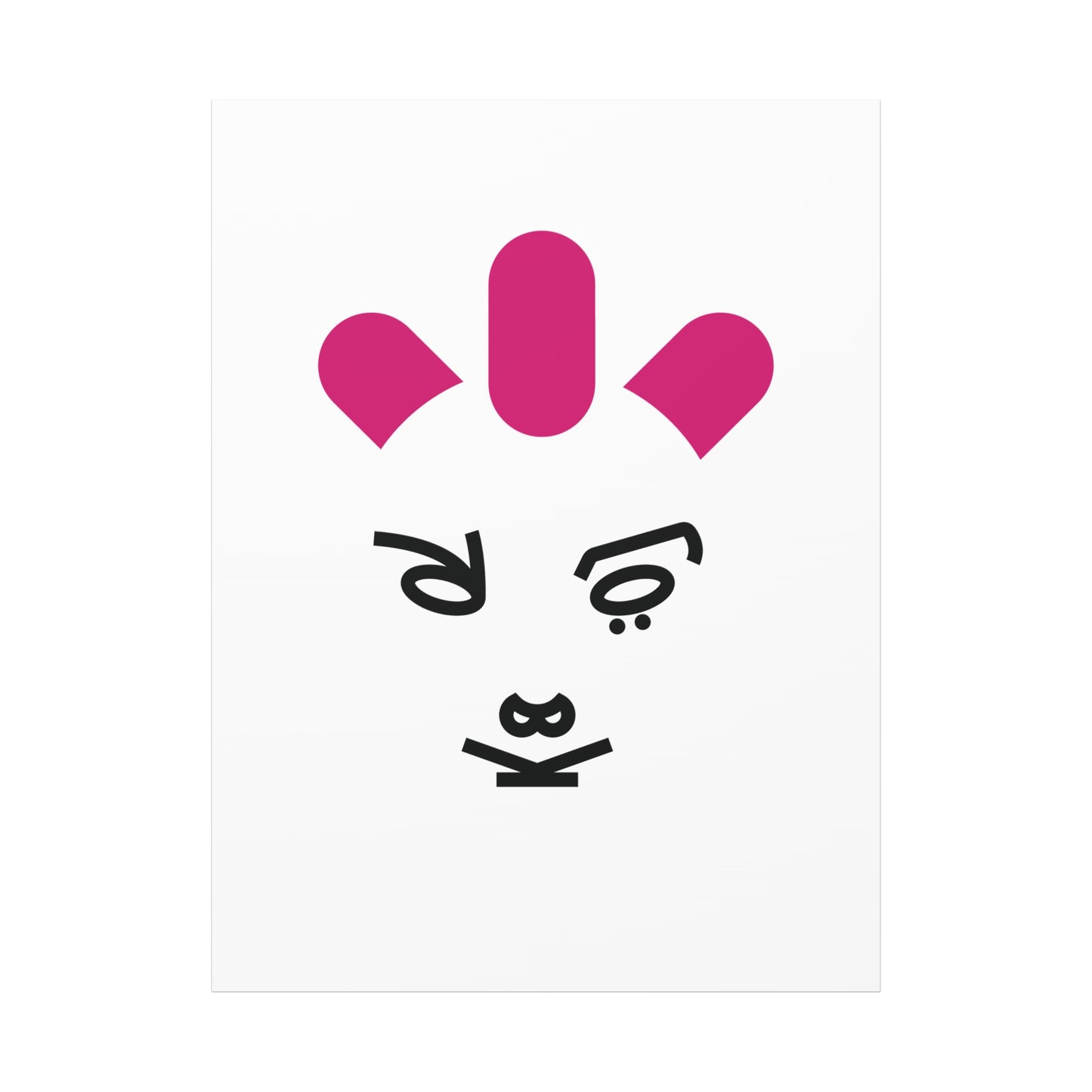 Lettering portrait artwork printed on canvas of an Avant-Garde Music Visionary