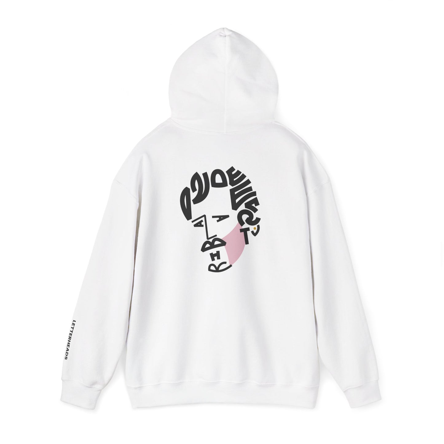 Typographic Portrait Hoodie – Indie Folk Visionary Inspired - Unisex Heavy Blend™