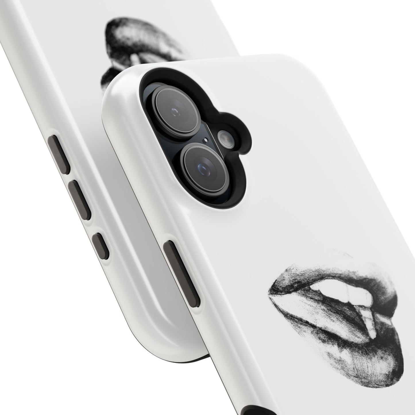 Phone Cases - Lush Lips Pencil Drawing