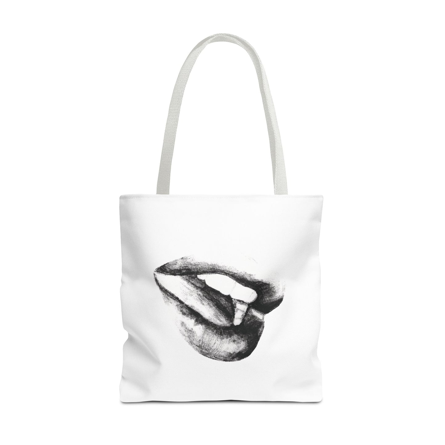 Lips Tote Bag - Pencil Drawing