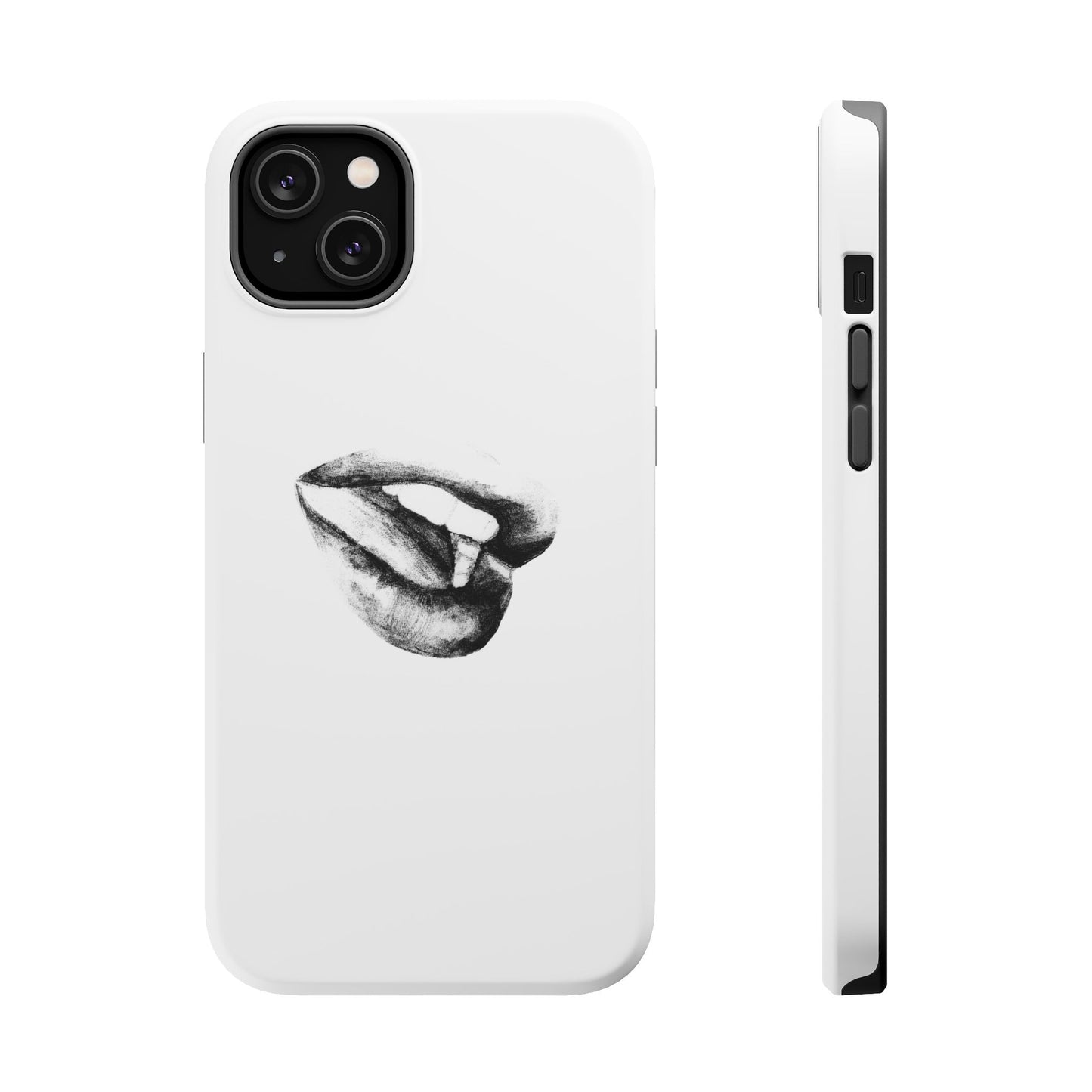 Phone Cases - Lush Lips Pencil Drawing