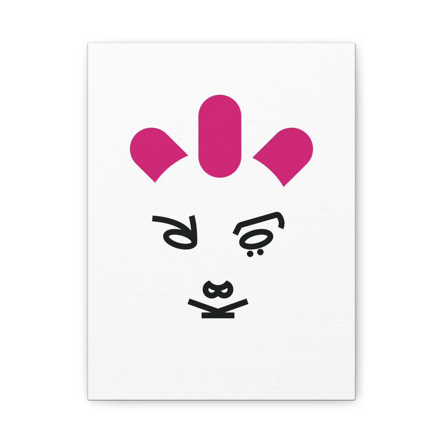 Lettering portrait artwork printed on canvas of an Avant-Garde Music Visionary