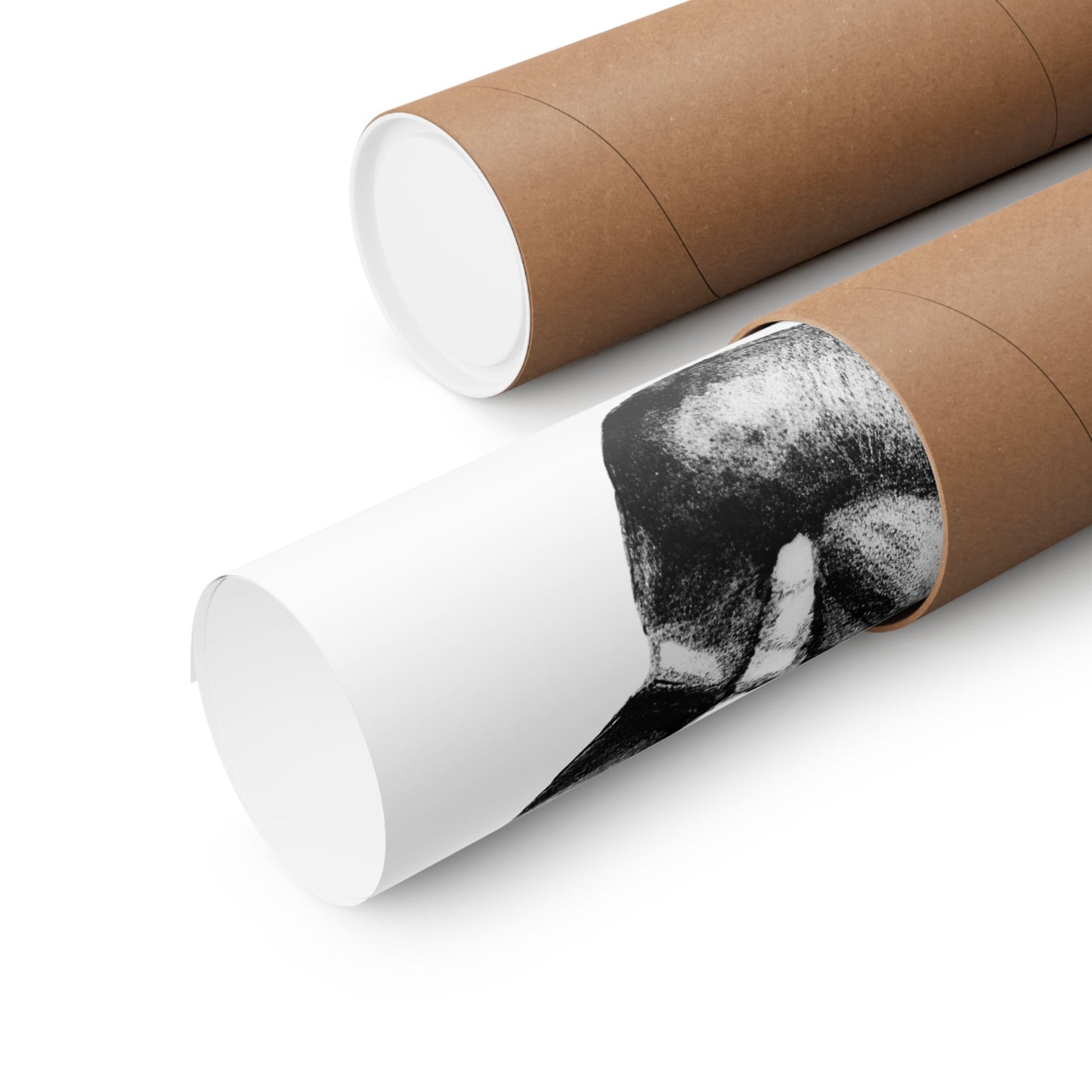 Vertical Poster - Black and White Woman's Lips Drawing