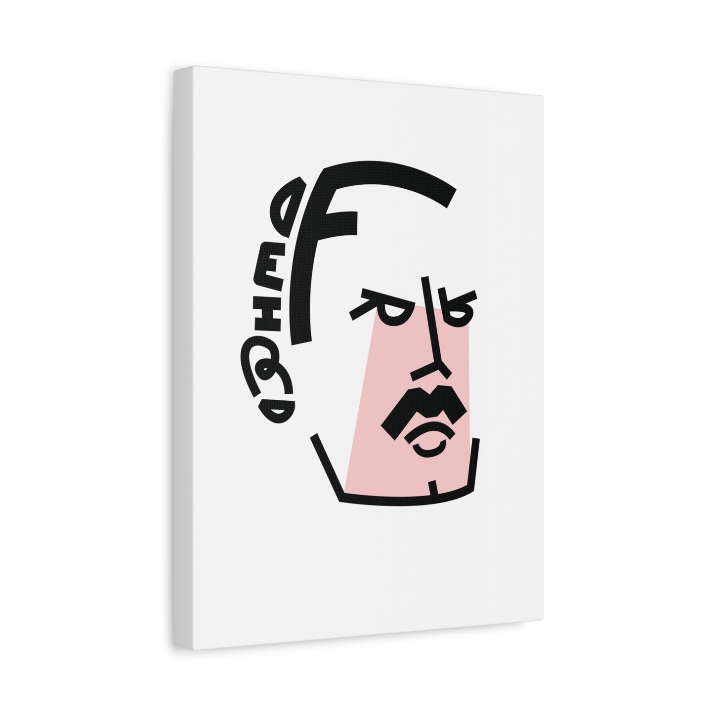 Canvas Print - Iconic Rock Frontman Inspired Lettering Portrait