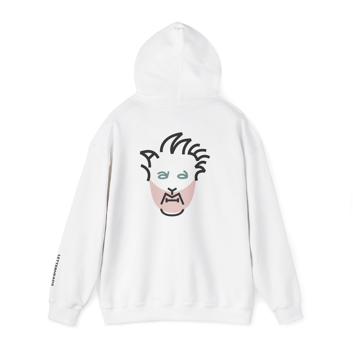 Typographic Portrait Hoodie - Indie Dance-Punk Visionary Inspired - Unisex Heavy Blend™