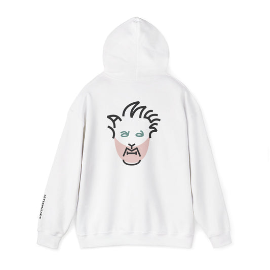 Typographic Portrait Hoodie - Indie Dance-Punk Visionary Inspired - Unisex Heavy Blend™