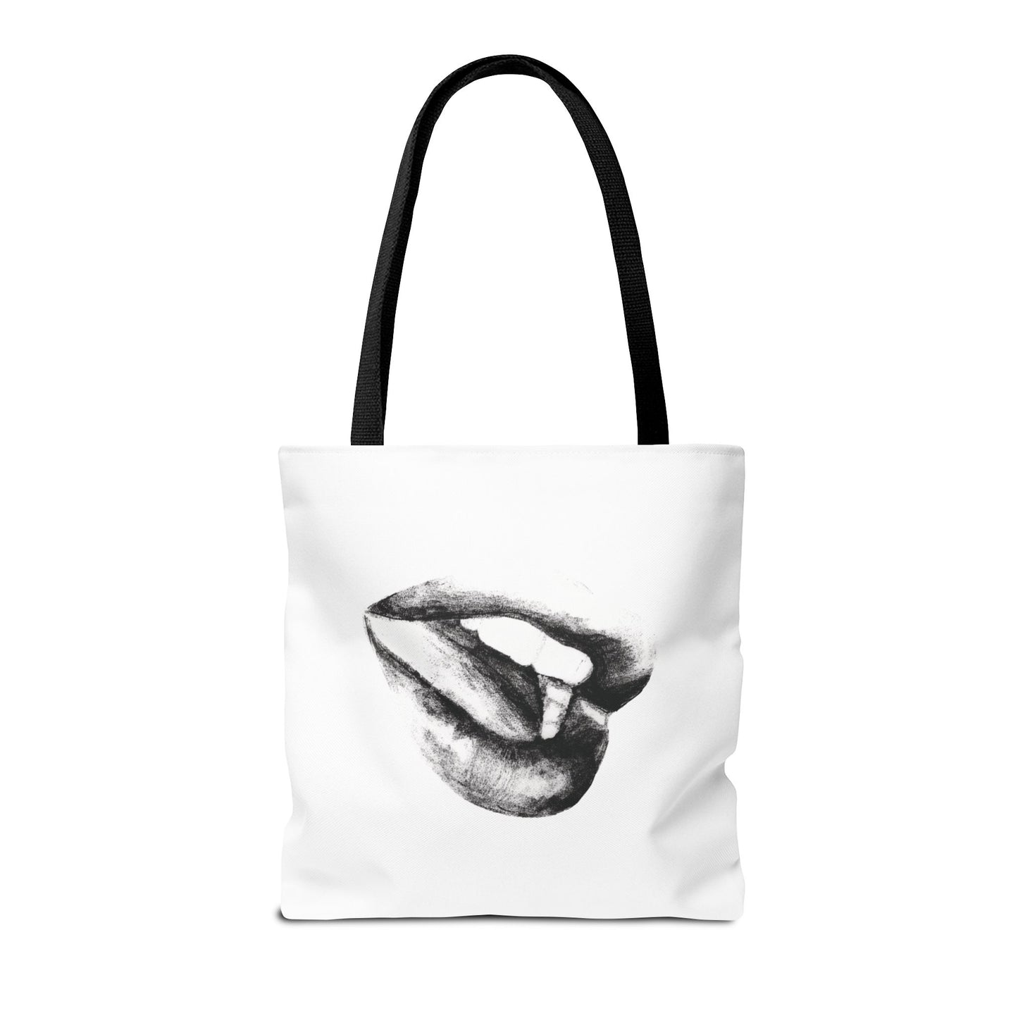 Lips Tote Bag - Pencil Drawing