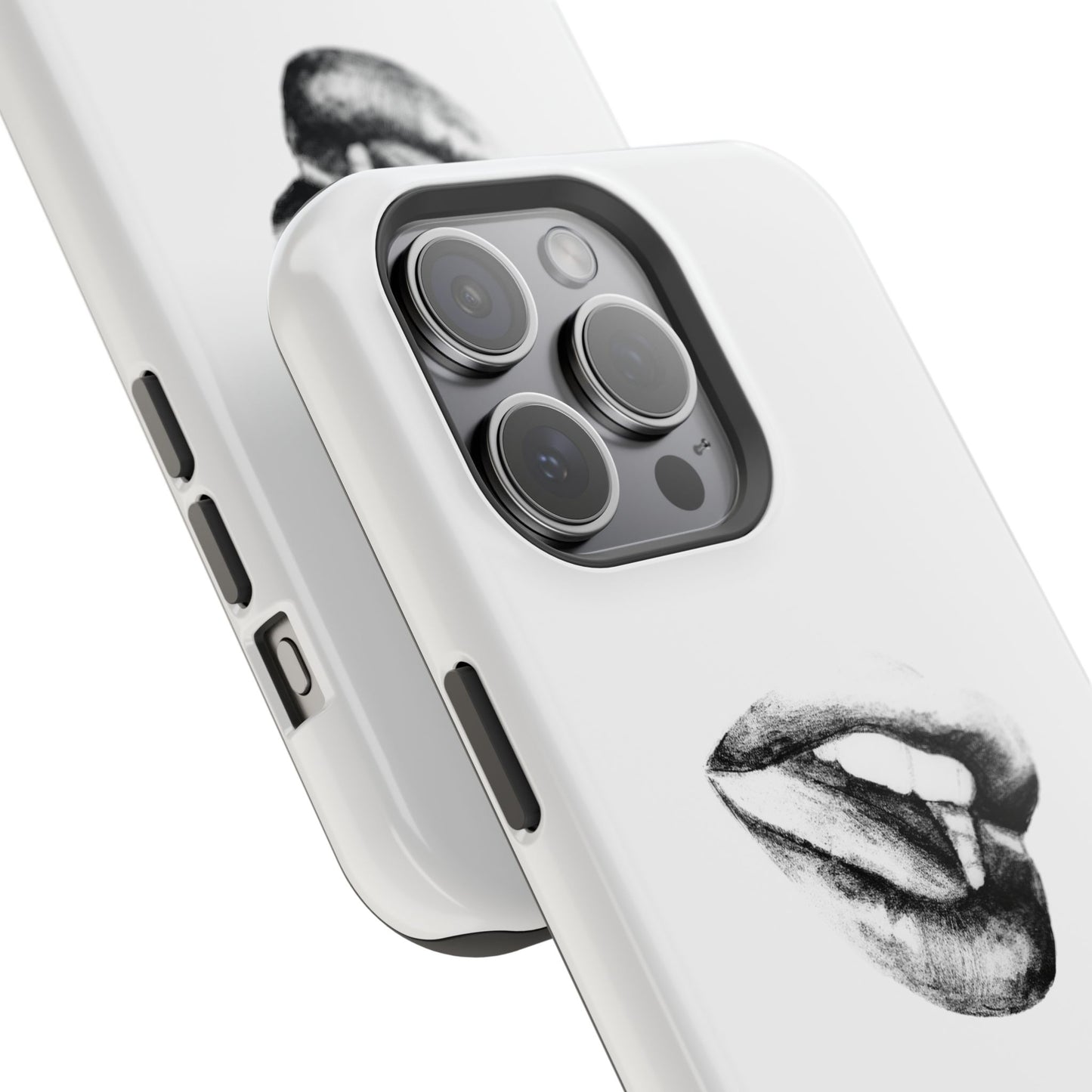 Phone Cases - Lush Lips Pencil Drawing