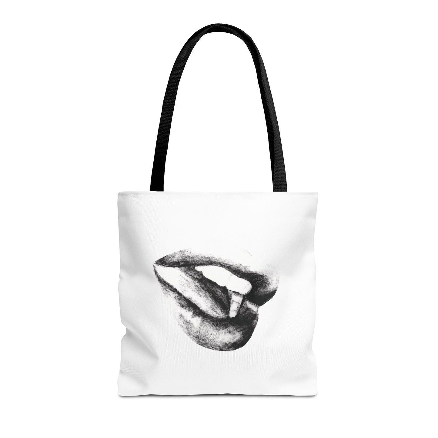 Lips Tote Bag - Pencil Drawing
