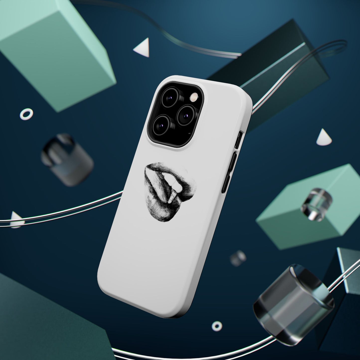 Phone Cases - Lush Lips Pencil Drawing