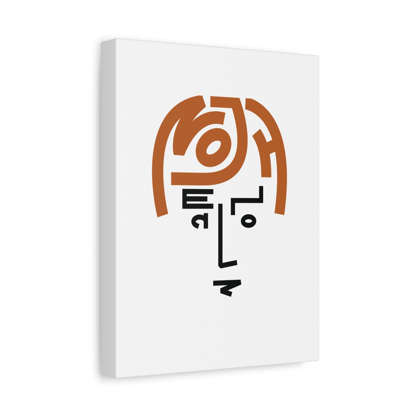 Canvas Print - Visionary Music Legend Inspired Lettering Portrait