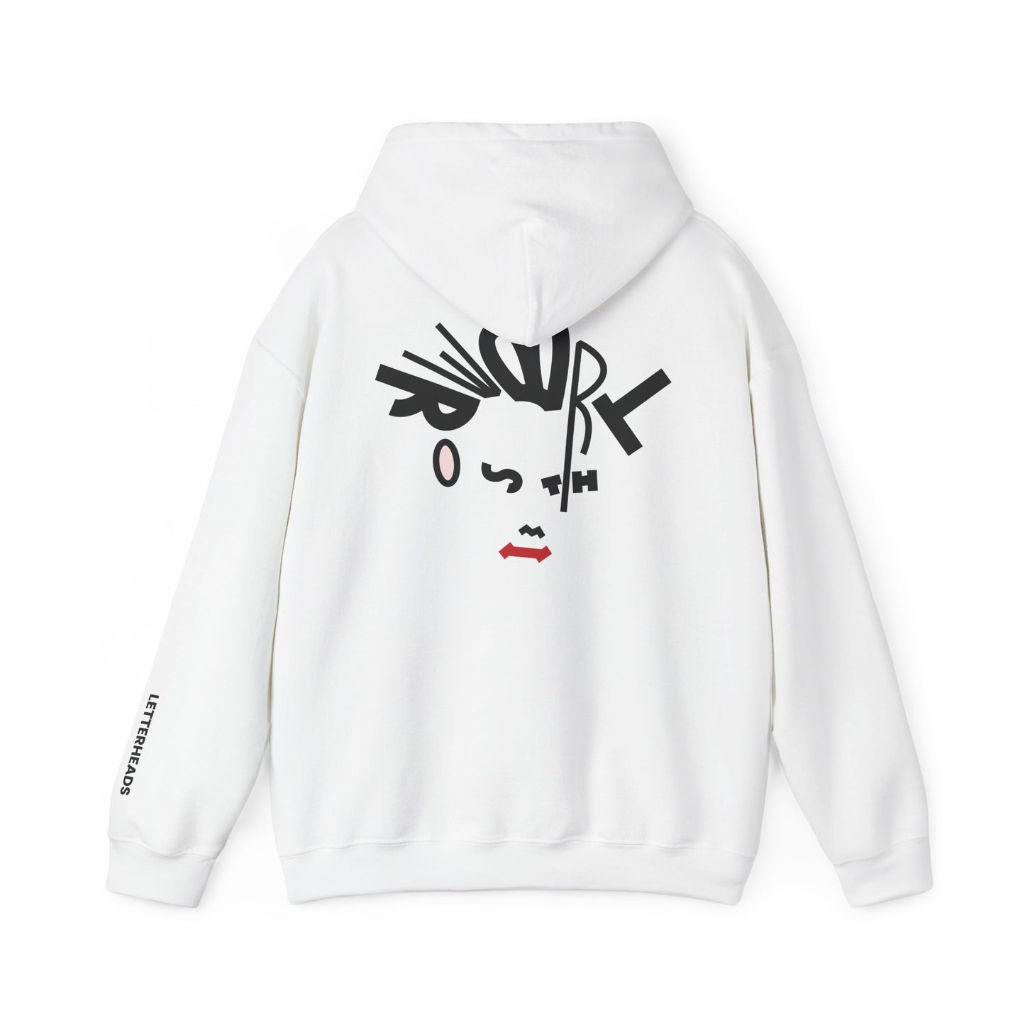 Typographic Portrait Hoodie - Gothic Rock Icon Inspired - Unisex Heavy Blend™