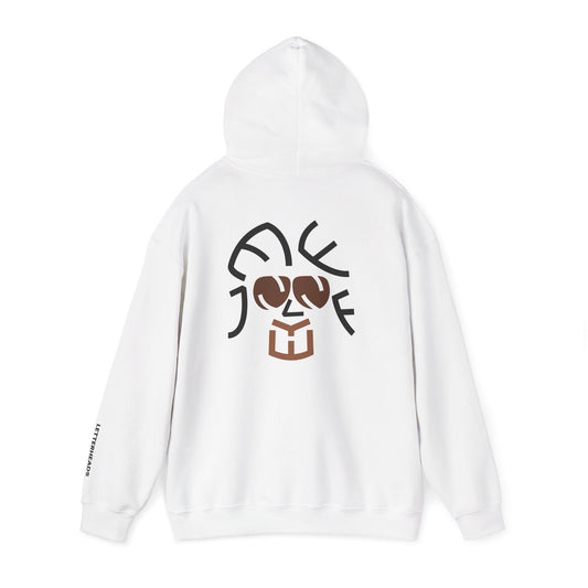 Typographic Portrait Hoodie - Symphonic Rock Visionary Inspired - Unisex Heavy Blend™