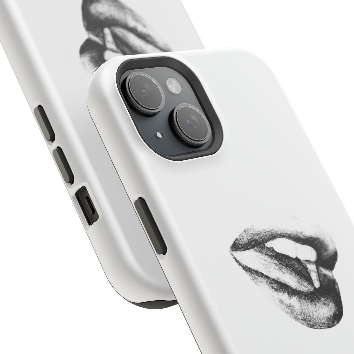 Phone Cases - Lush Lips Pencil Drawing