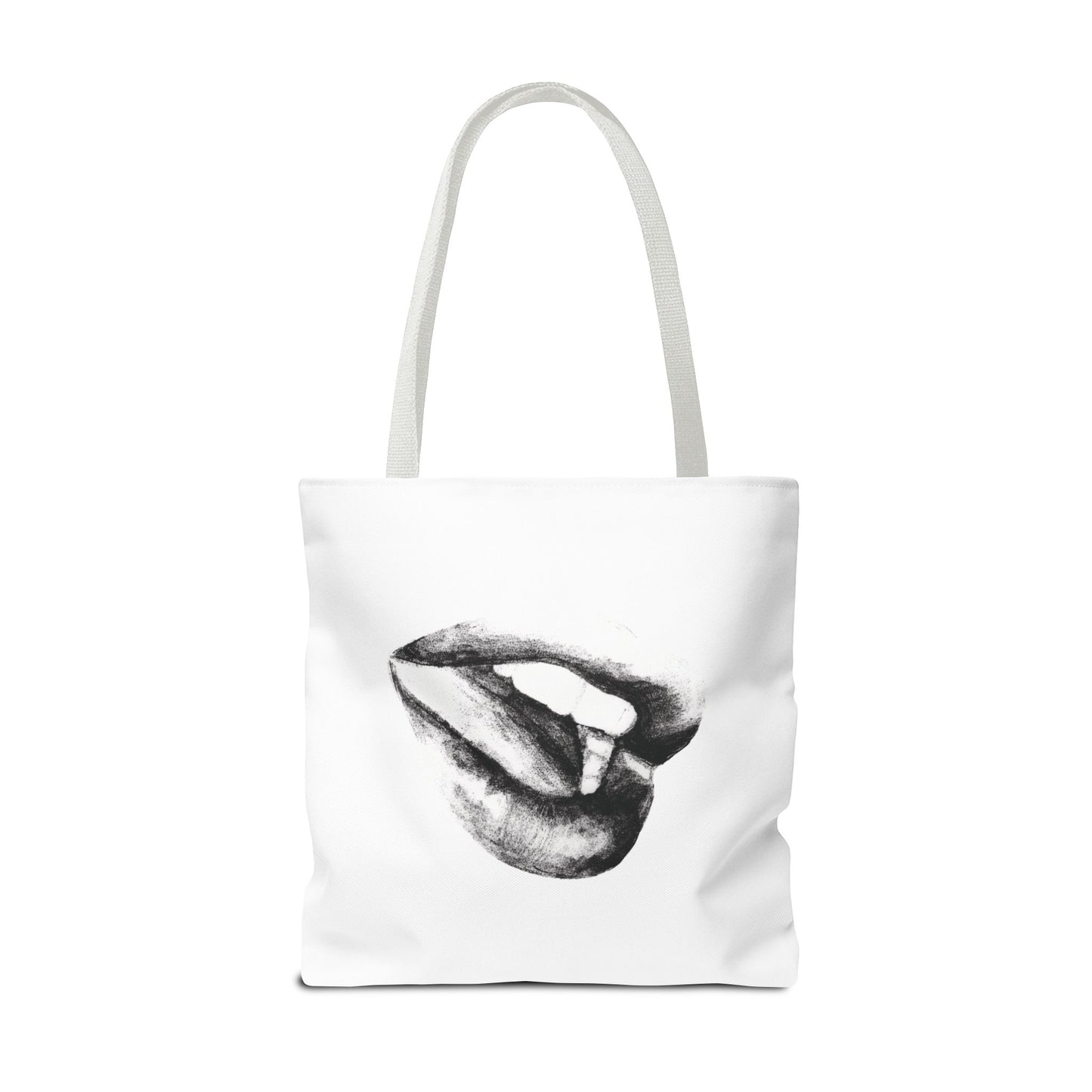 Lips Tote Bag - Pencil Drawing