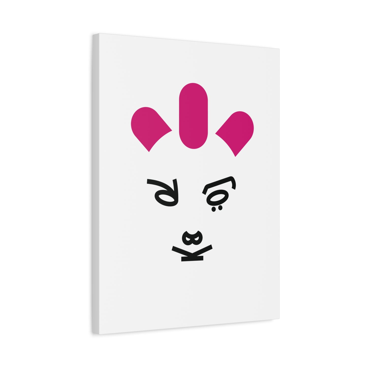 Lettering portrait artwork printed on canvas of an Avant-Garde Music Visionary