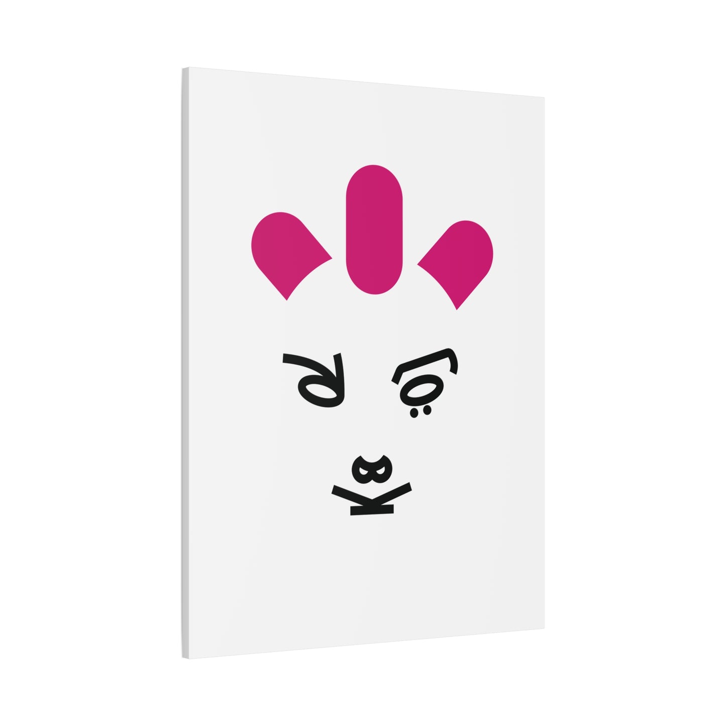 Lettering portrait artwork printed on canvas of an Avant-Garde Music Visionary