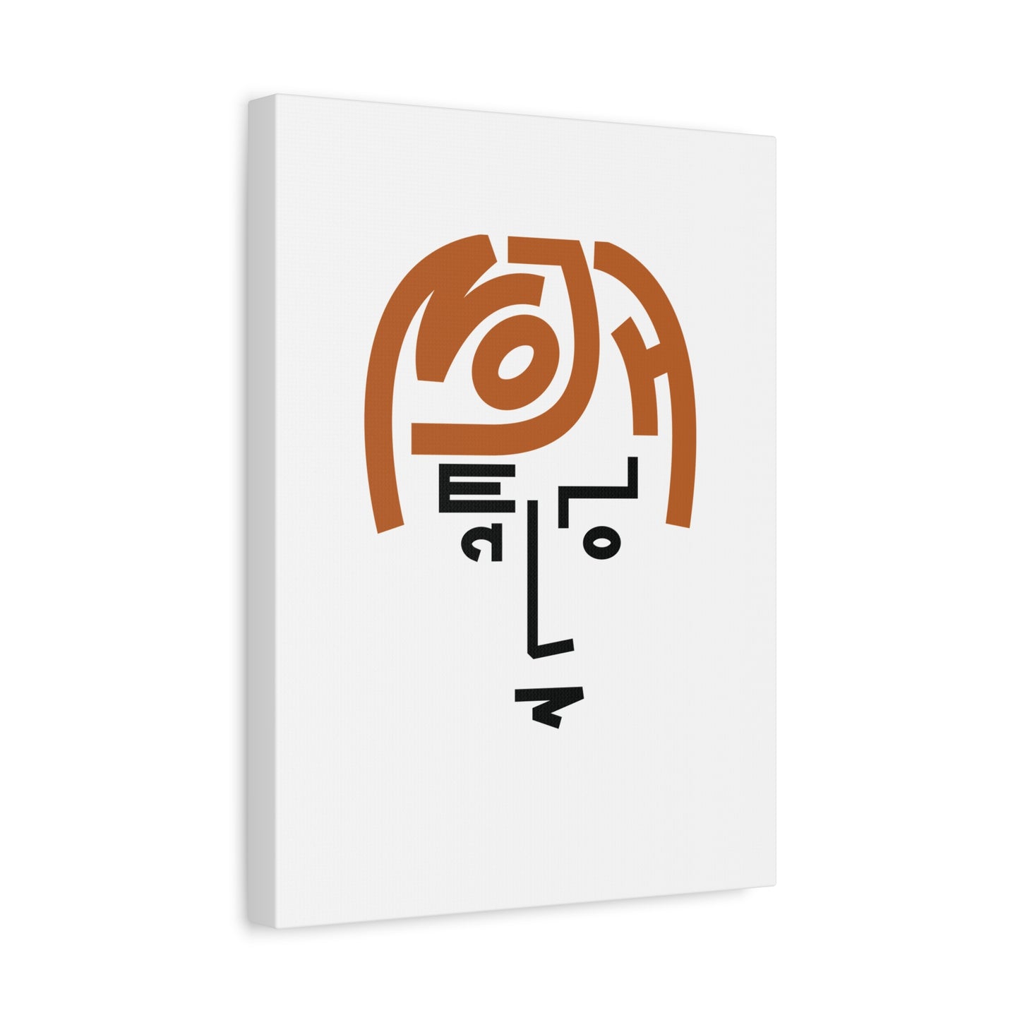 Canvas Print - Visionary Music Legend Inspired Lettering Portrait