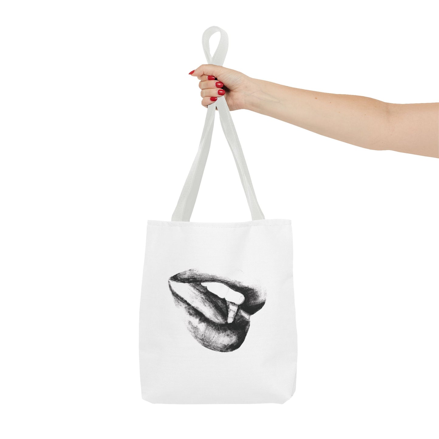 Lips Tote Bag - Pencil Drawing