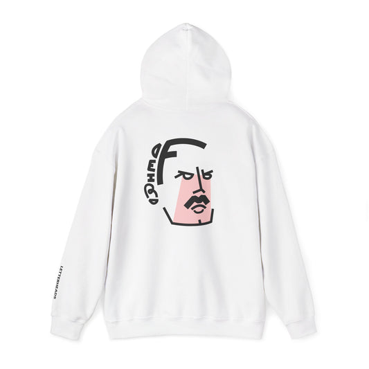 Typographic Portrait Hoodie – Iconic Rock Frontman Inspired - Unisex Heavy Blend™