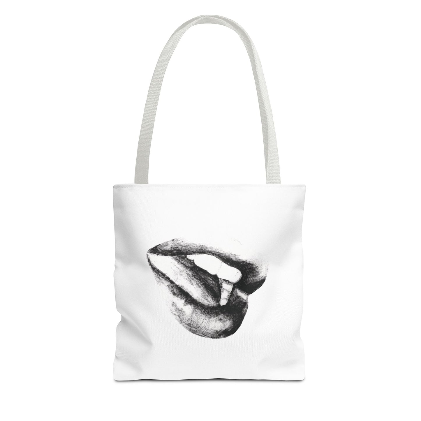 Lips Tote Bag - Pencil Drawing