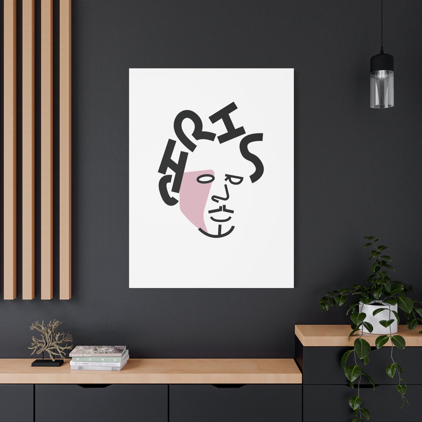 Canvas Print Grunge Legend Portrait