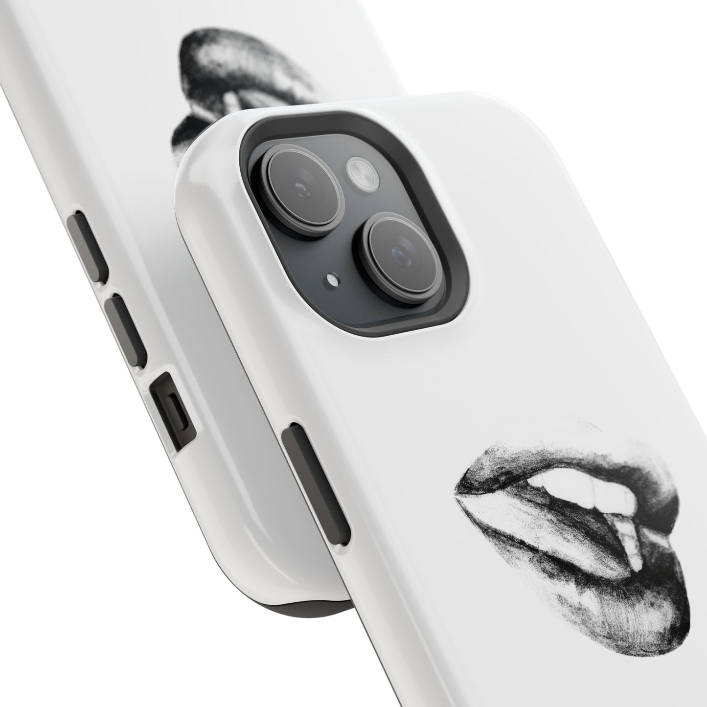 Phone Cases - Lush Lips Pencil Drawing