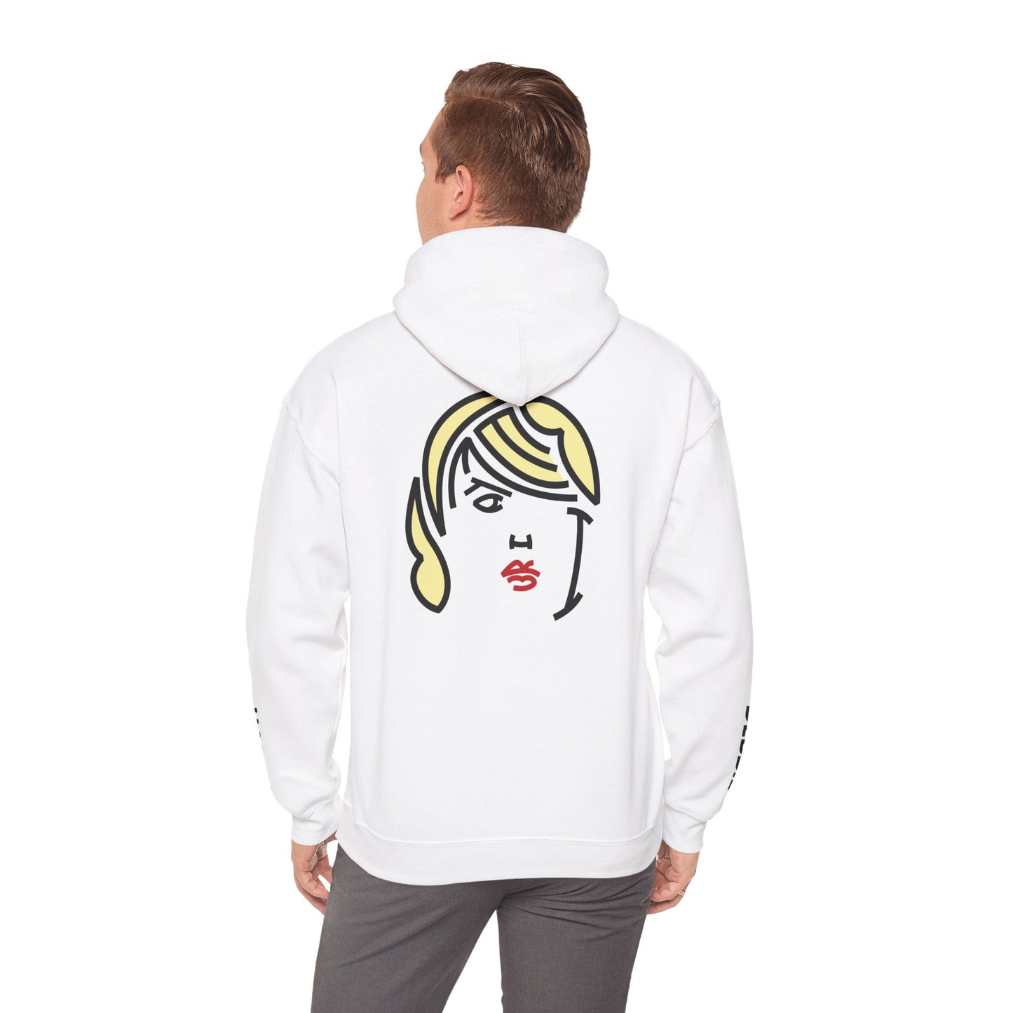 Typographic Portrait Hoodie - Britpop & Alt-Rock Visionary Inspired - Unisex Heavy Blend™