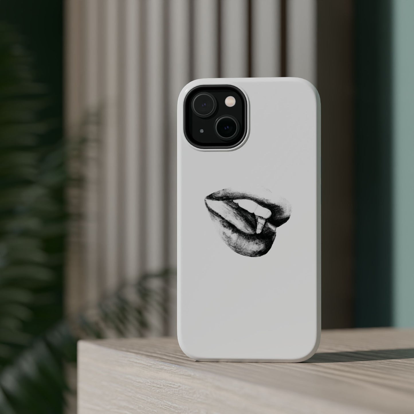 Phone Cases - Lush Lips Pencil Drawing