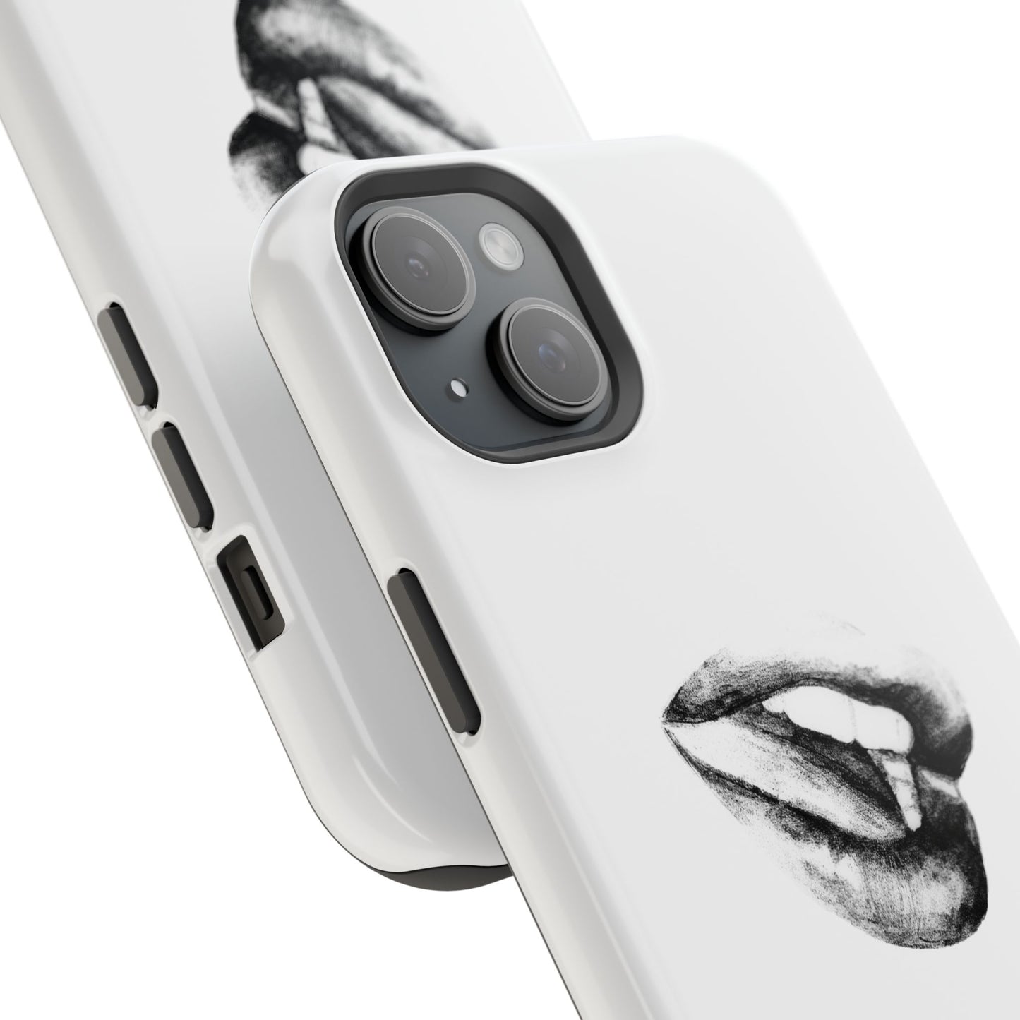 Phone Cases - Lush Lips Pencil Drawing