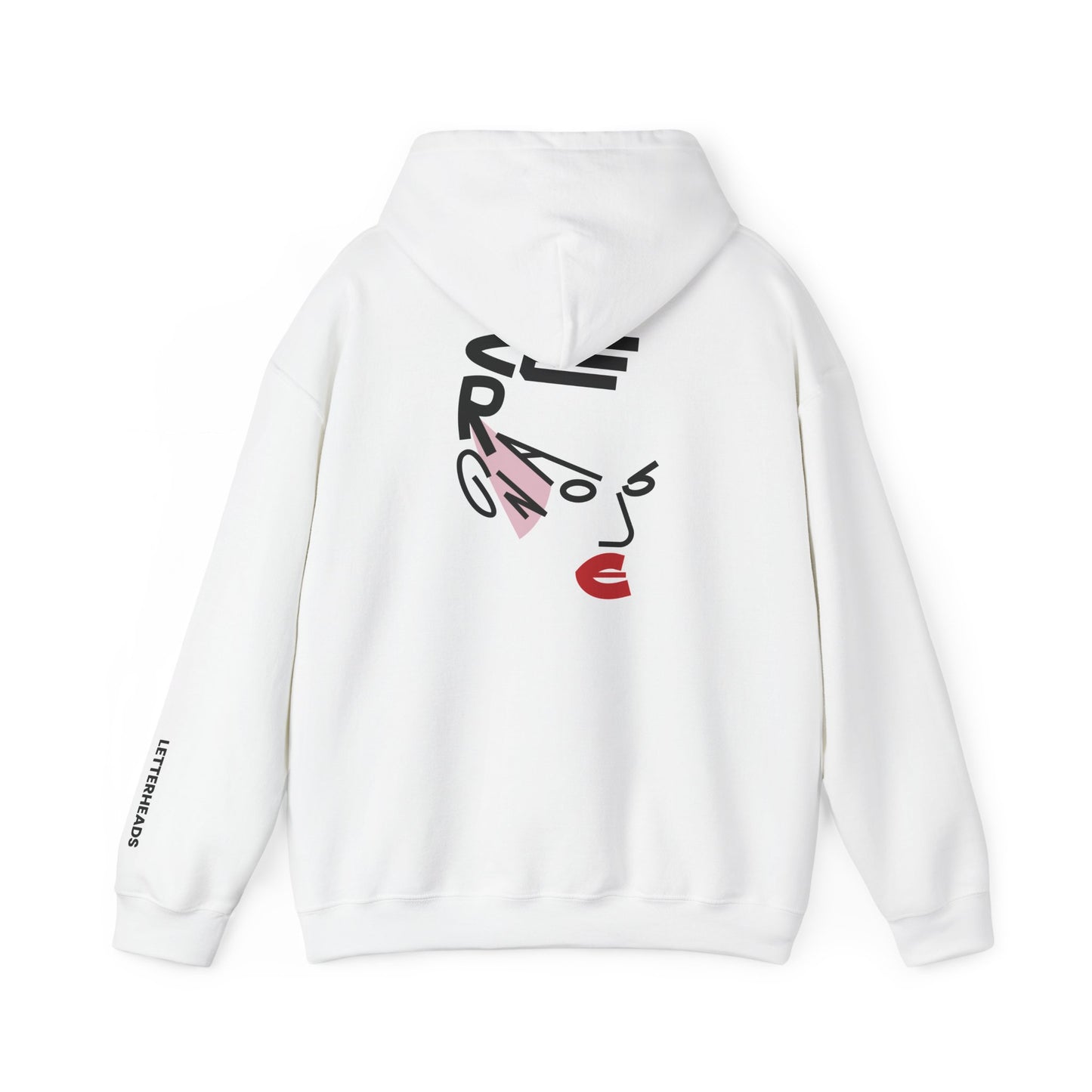 Typographic Portrait Hoodie - Avant-Garde Style Icon Inspired - Unisex Heavy Blend™