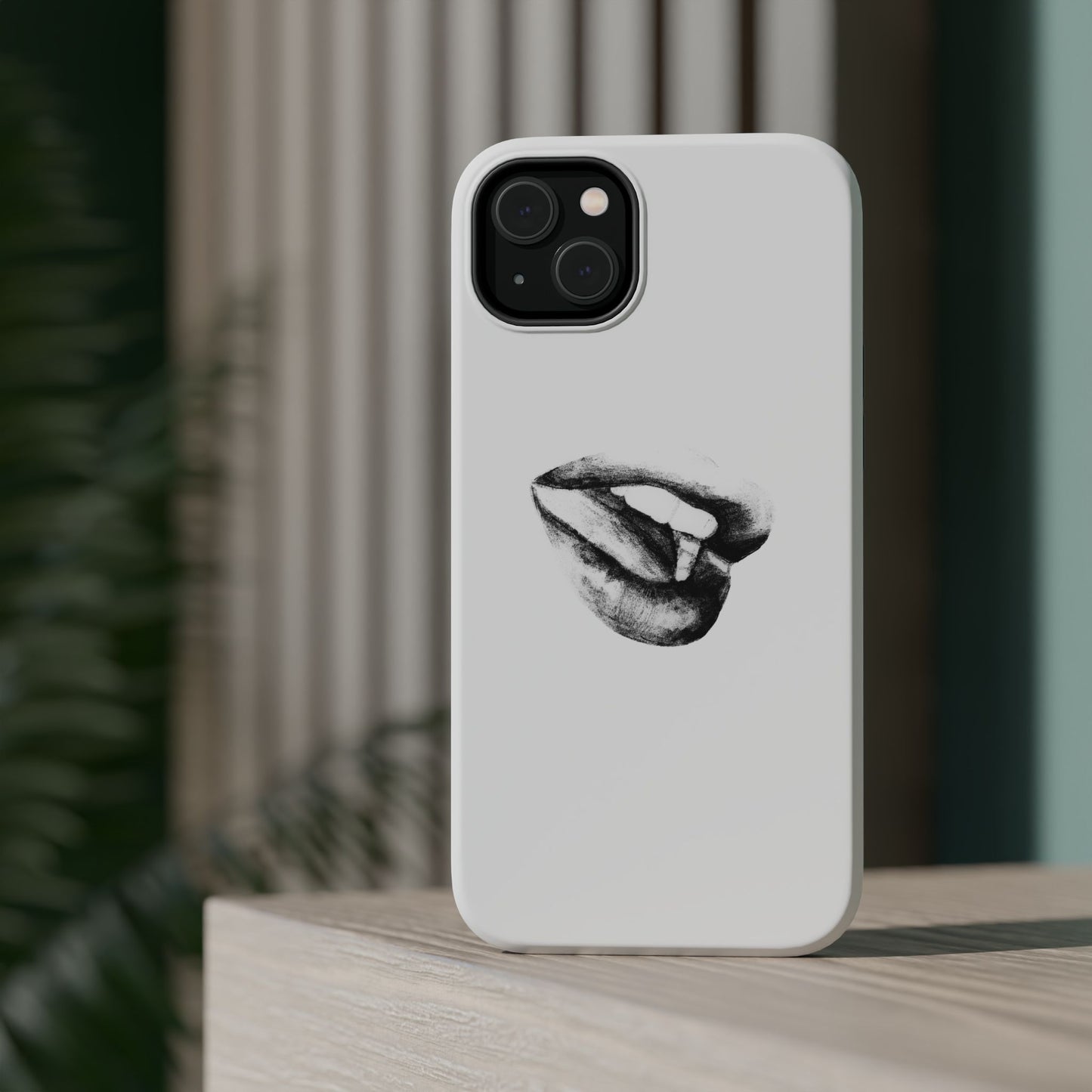 Phone Cases - Lush Lips Pencil Drawing