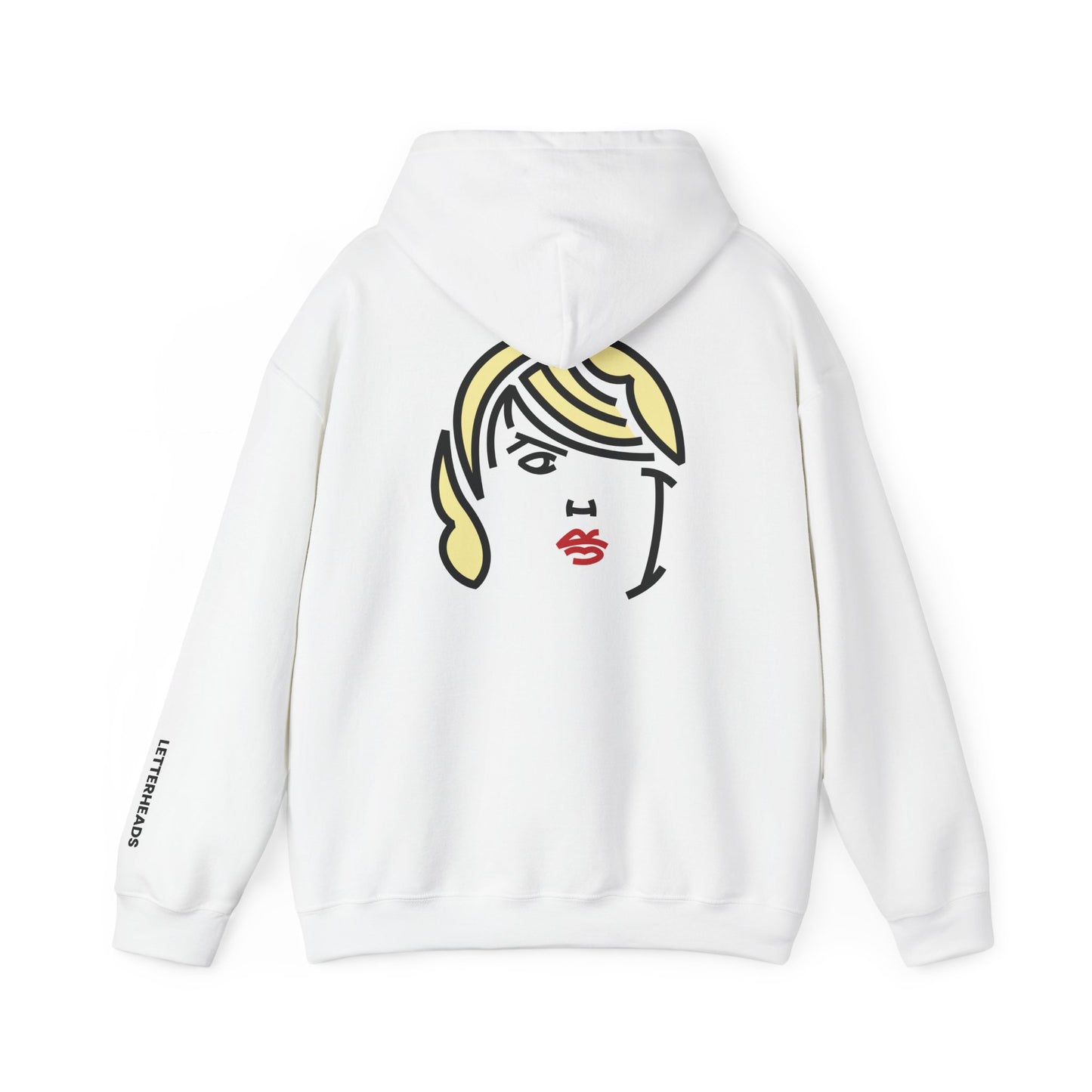 Typographic Portrait Hoodie - New Wave Icon Inspired - Unisex Heavy Blend™