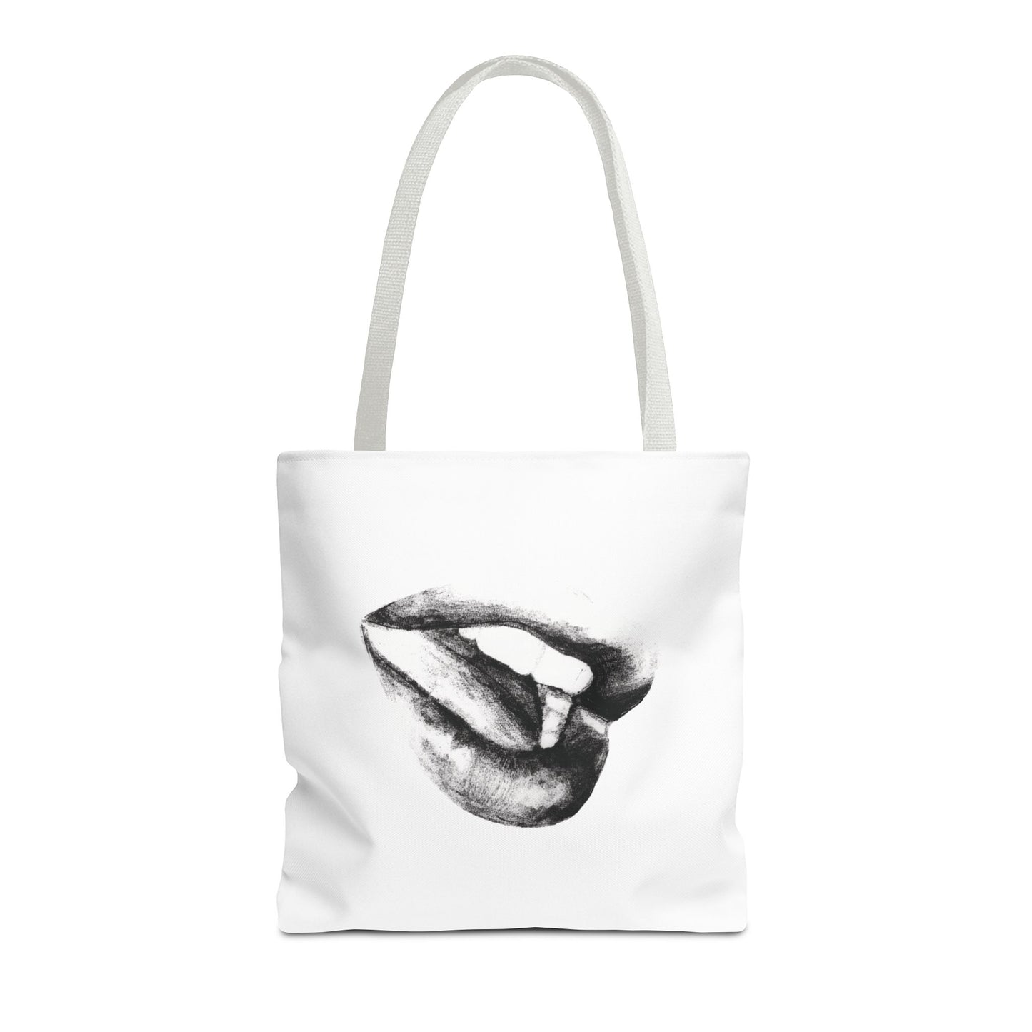 Lips Tote Bag - Pencil Drawing