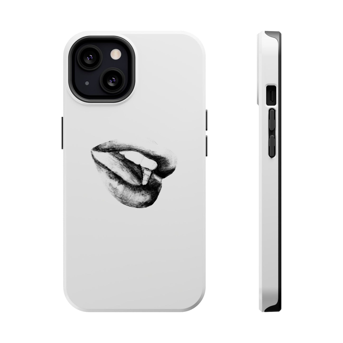 Phone Cases - Lush Lips Pencil Drawing