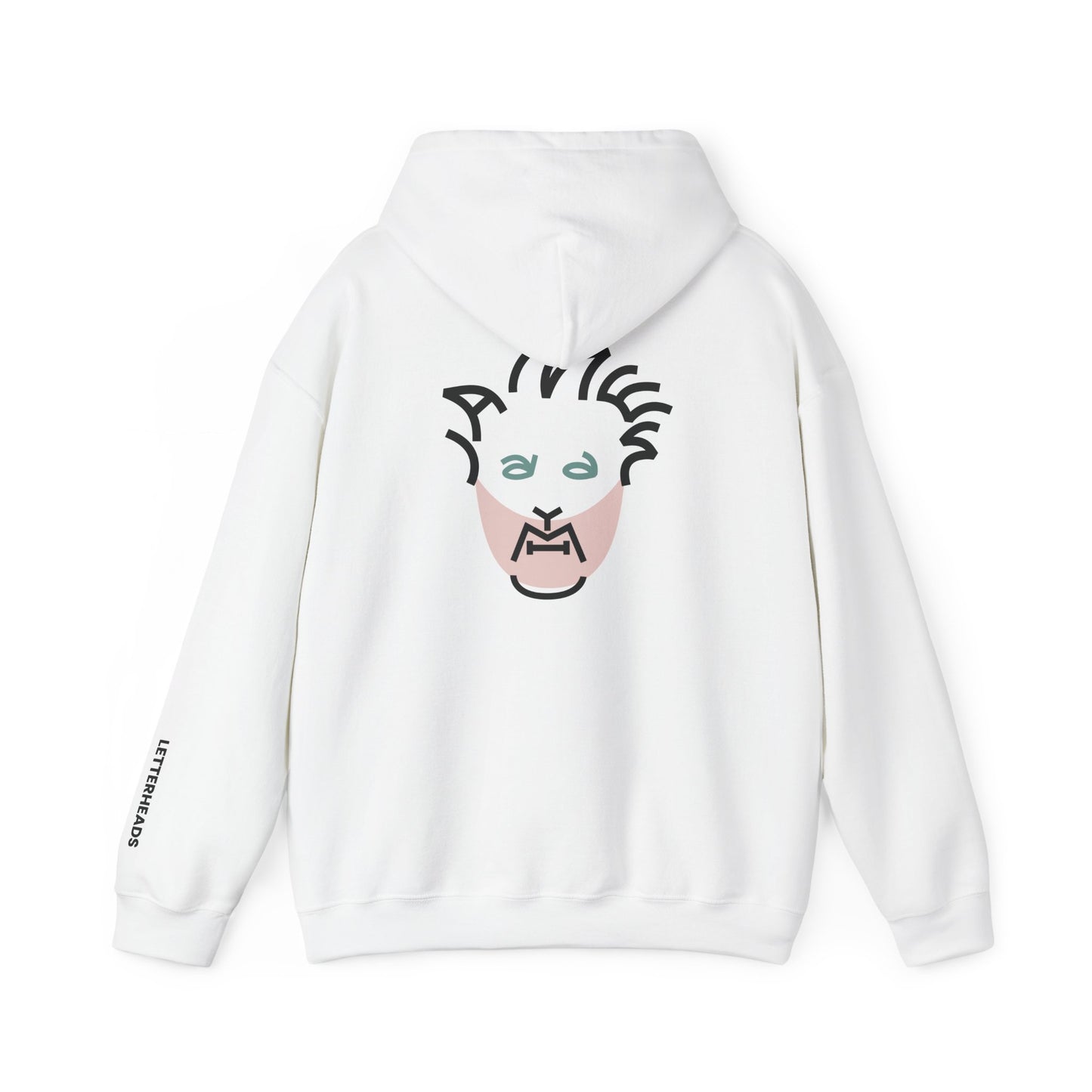 Typographic Portrait Hoodie - Indie Dance-Punk Visionary Inspired - Unisex Heavy Blend™