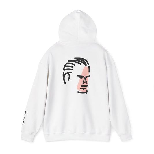 Typographic Portrait Hoodie - Experimental Rock Vocalist Inspired - Unisex Heavy Blend™