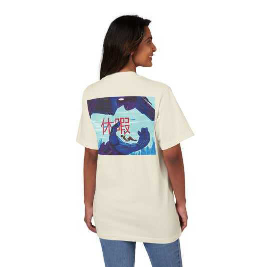 Future Vacation "Street-Wash" Heavyweight Tee - Cyberpunk Afrofuturist Art - Shaka Wear SHGDD