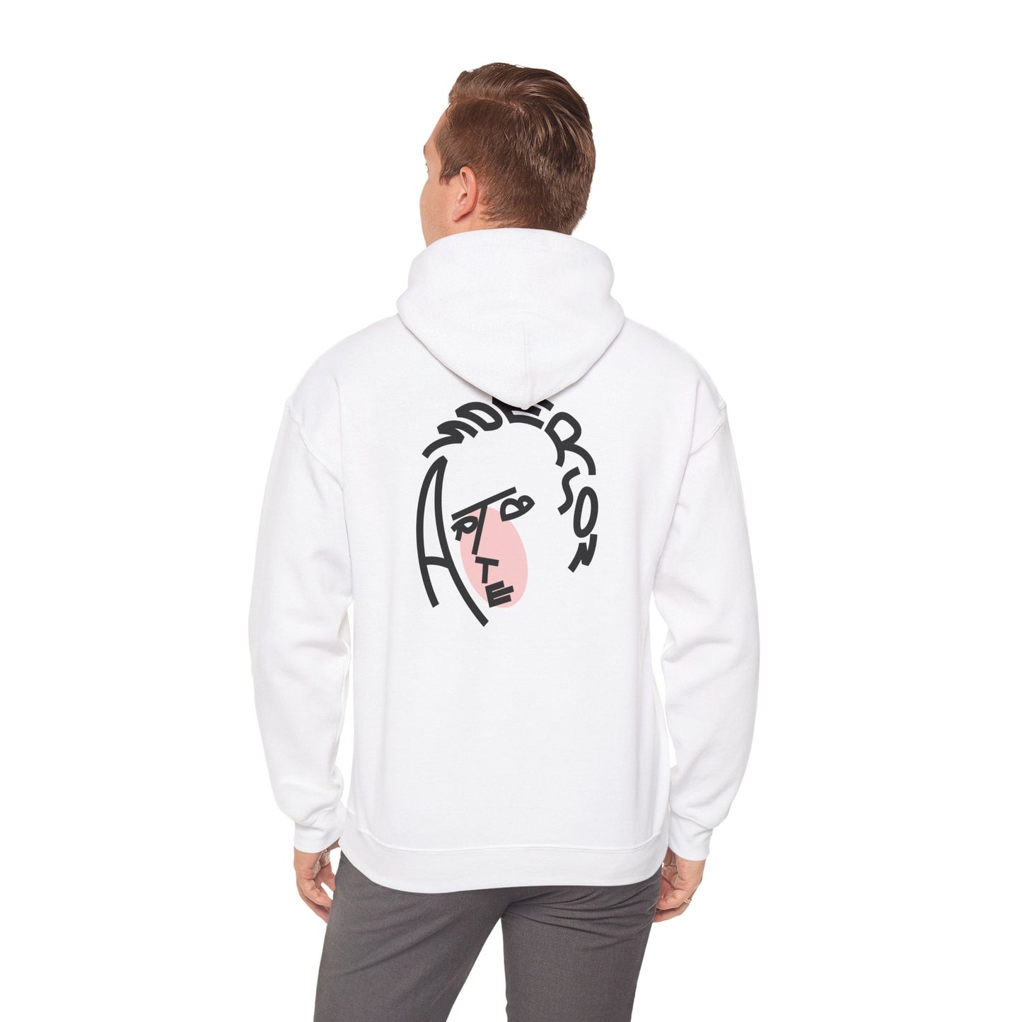 Typographic Portrait Hoodie - Britpop Frontman Inspired - Unisex Heavy Blend™
