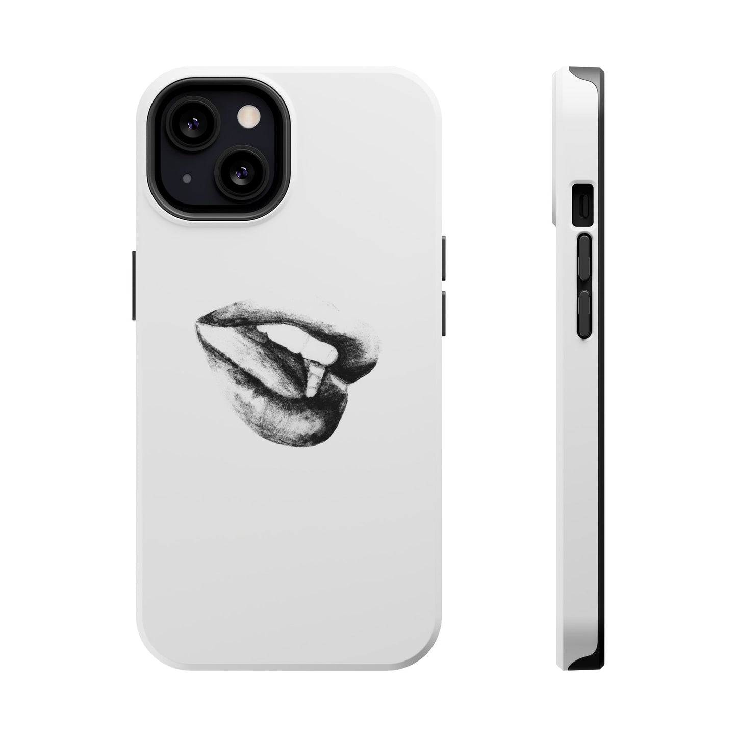 Phone Cases - Lush Lips Pencil Drawing