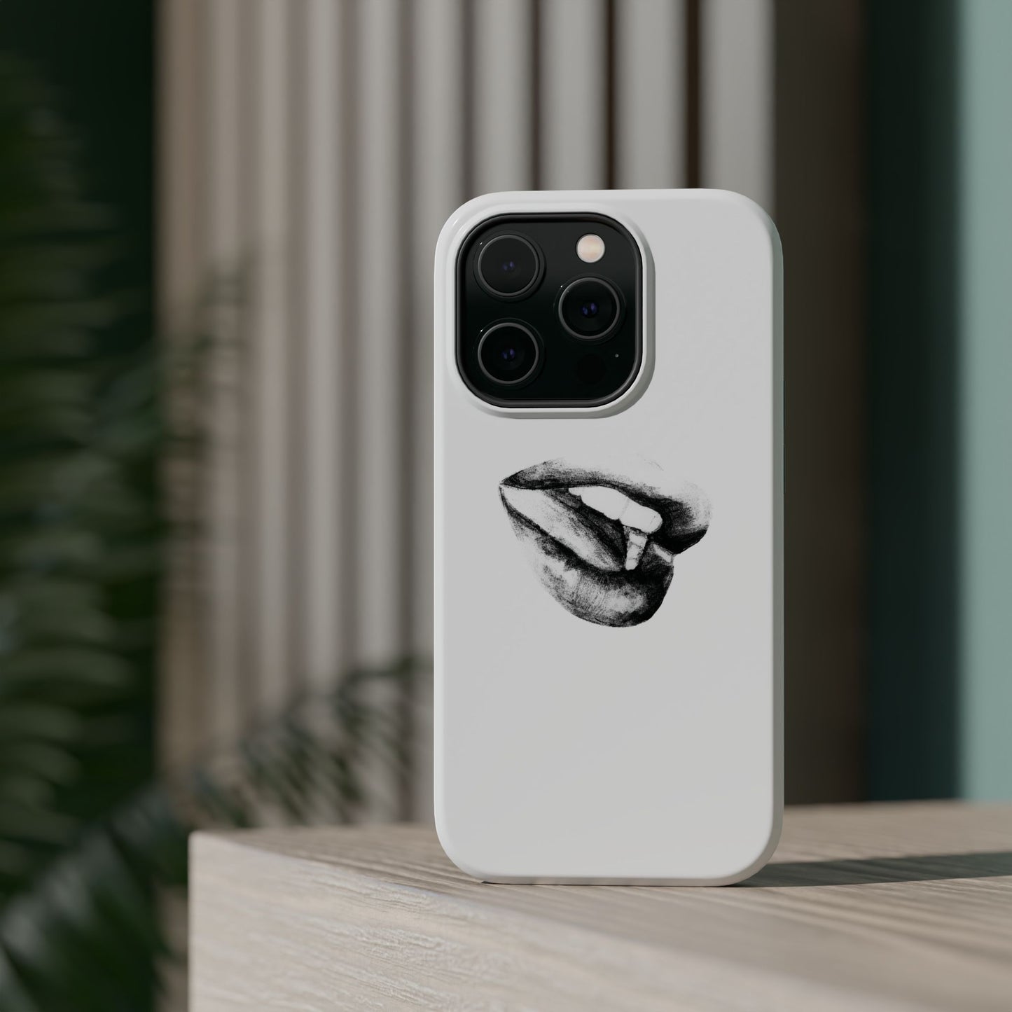 Phone Cases - Lush Lips Pencil Drawing