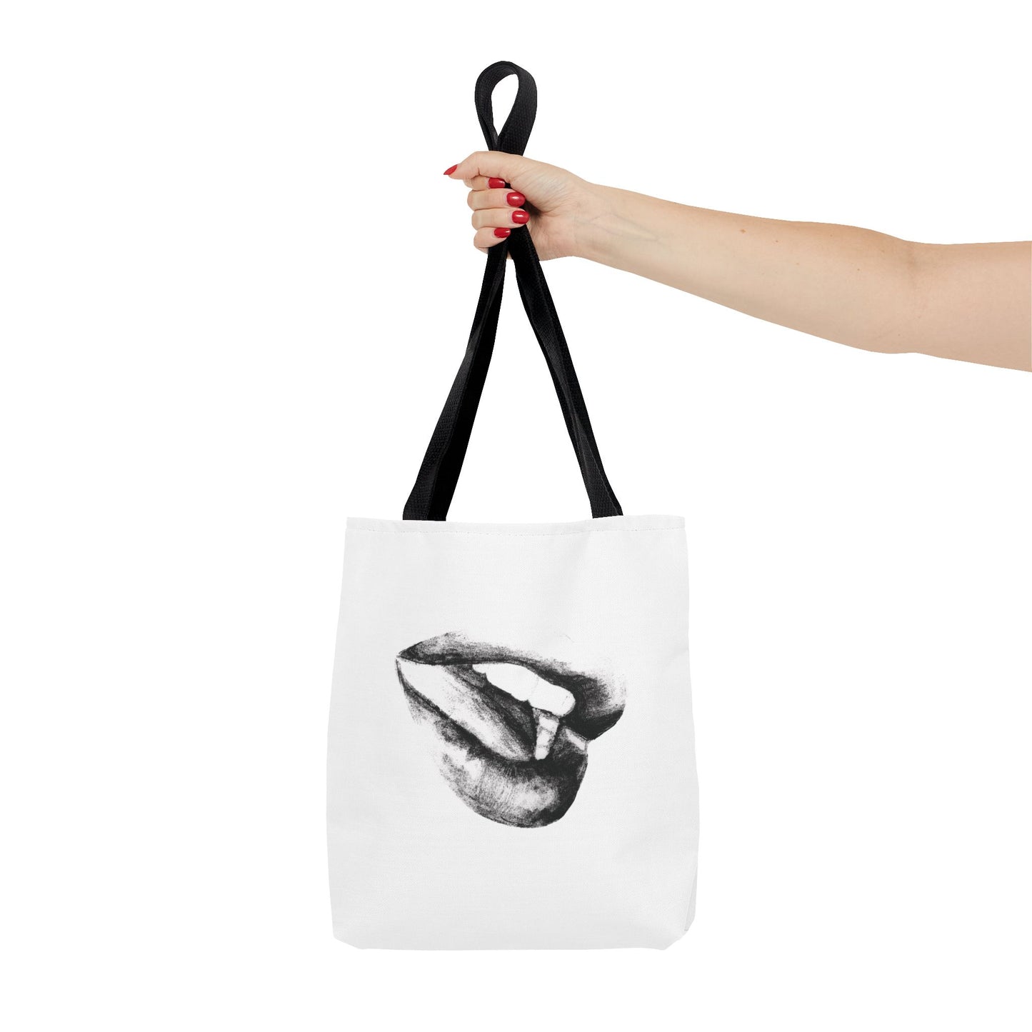 Lips Tote Bag - Pencil Drawing
