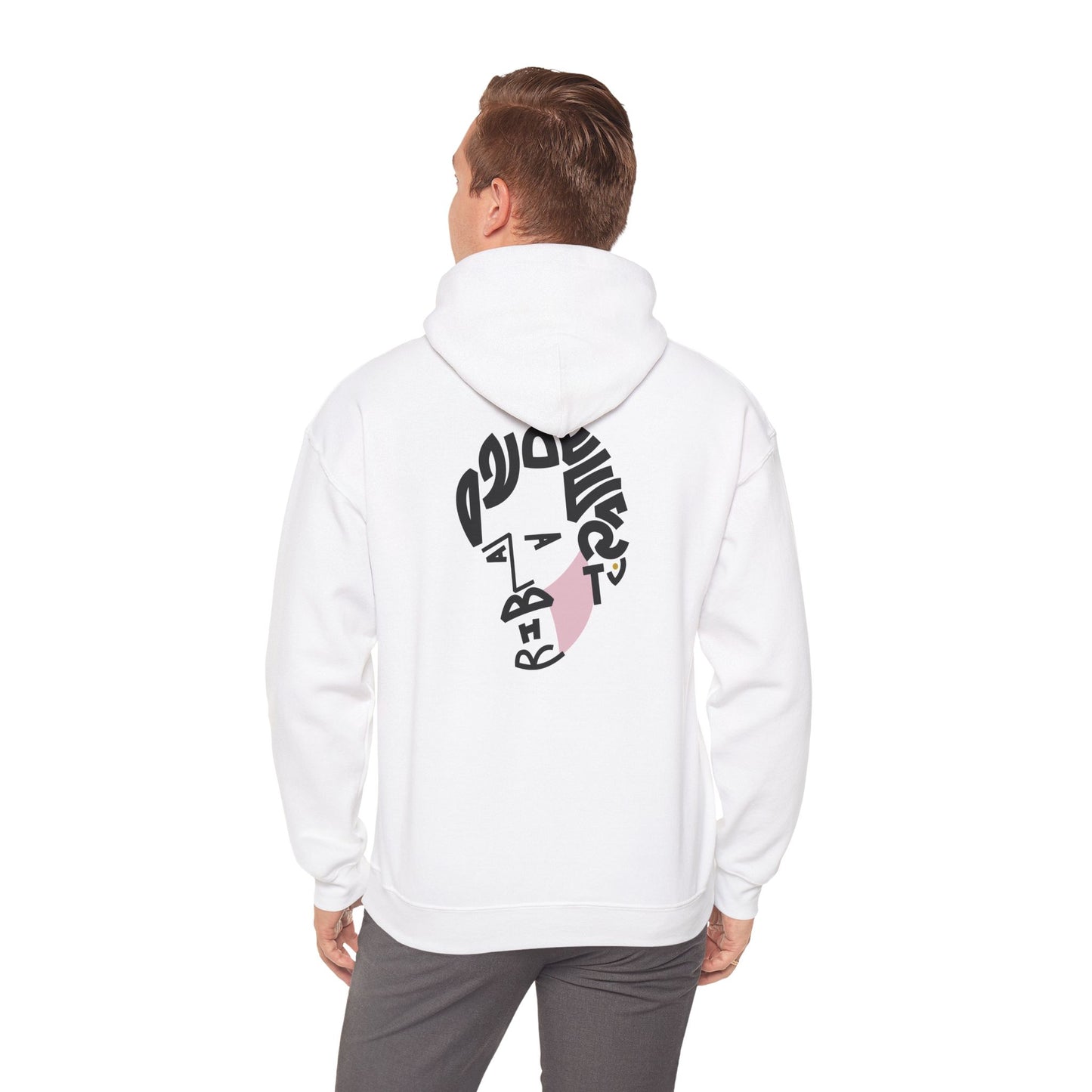 Typographic Portrait Hoodie – Indie Folk Visionary Inspired - Unisex Heavy Blend™