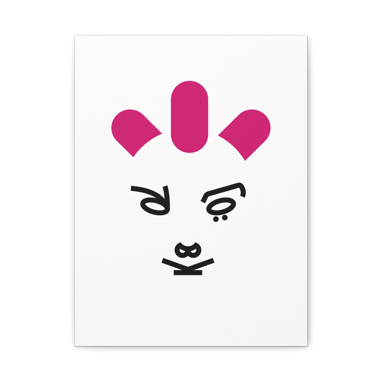 Lettering portrait artwork printed on canvas of an Avant-Garde Music Visionary