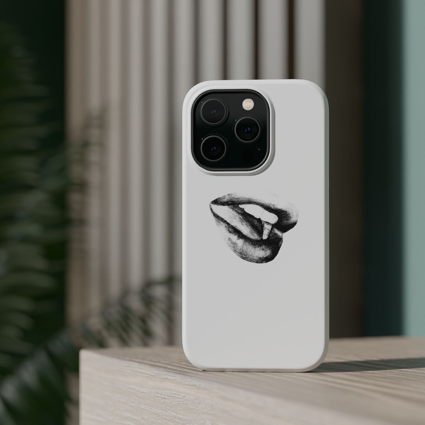 Phone Cases - Lush Lips Pencil Drawing