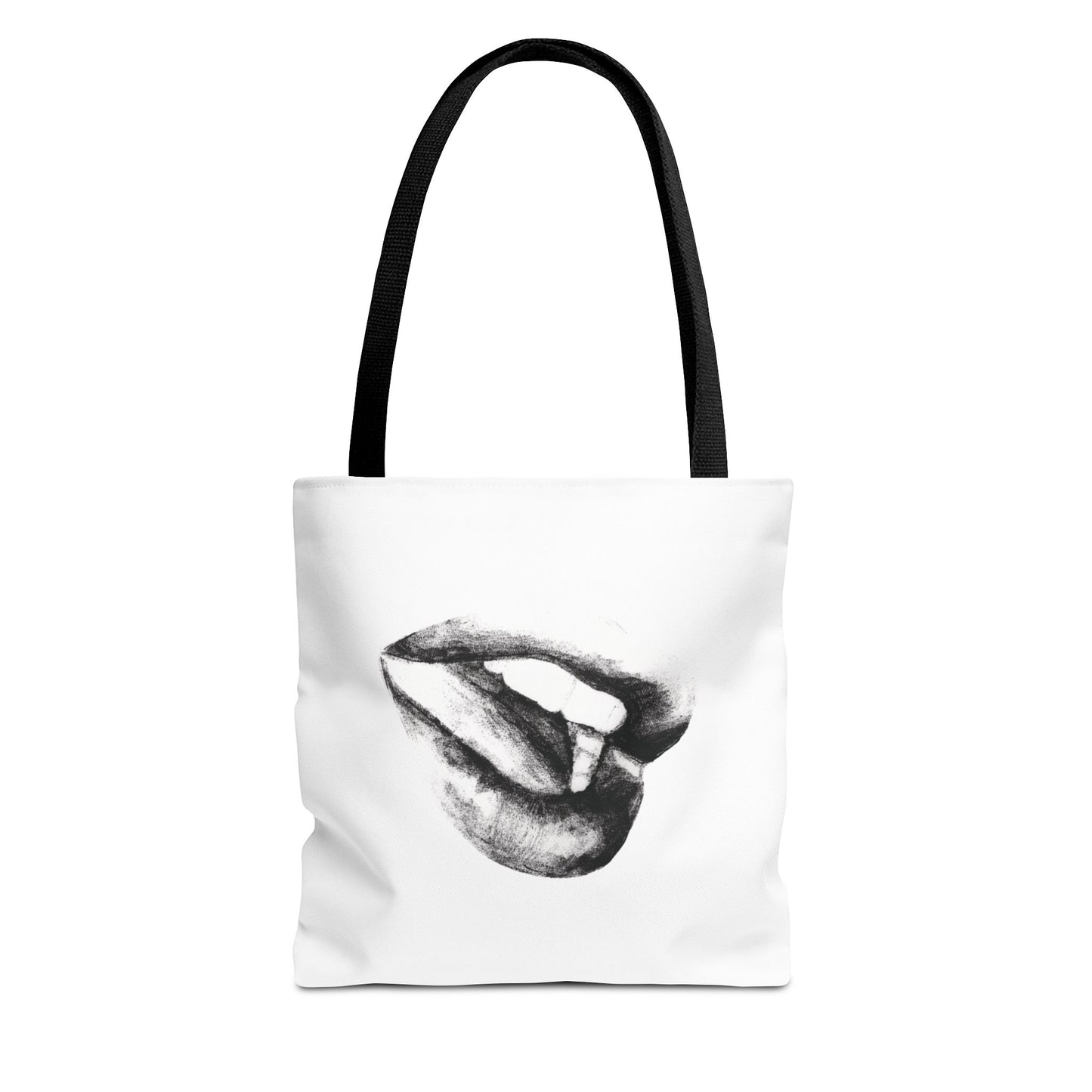 Lips Tote Bag - Pencil Drawing