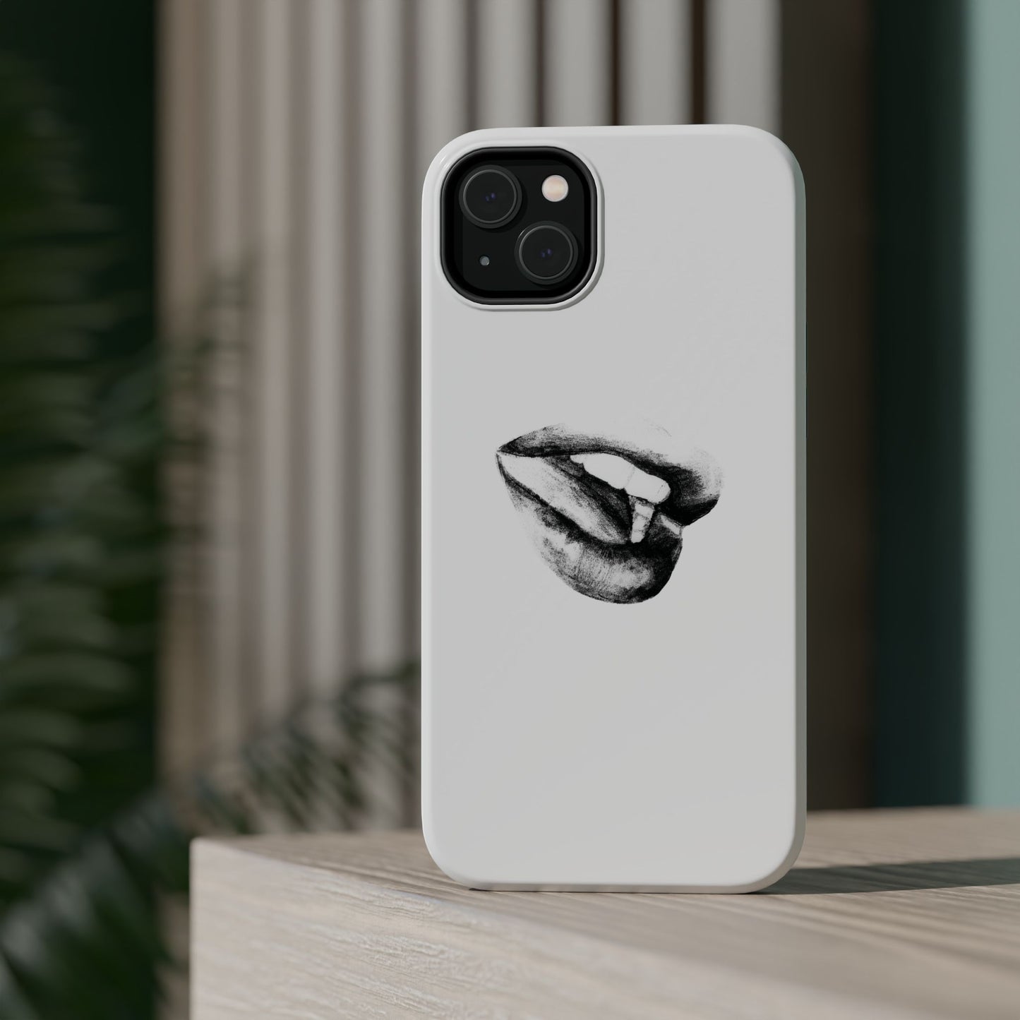 Phone Cases - Lush Lips Pencil Drawing